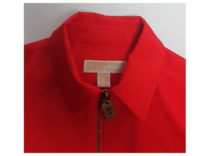 Michael Kors Rotes Oberteil mit Reißverschluss Polyester - Ansicht 7