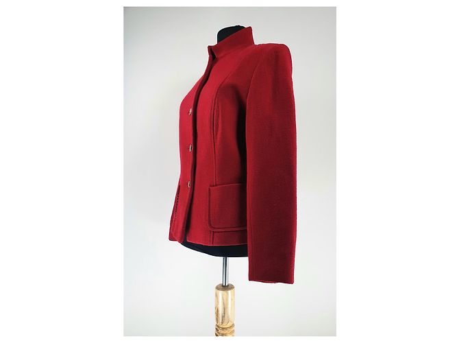Blazer Weekend Max Mara de lana roja - vista 3