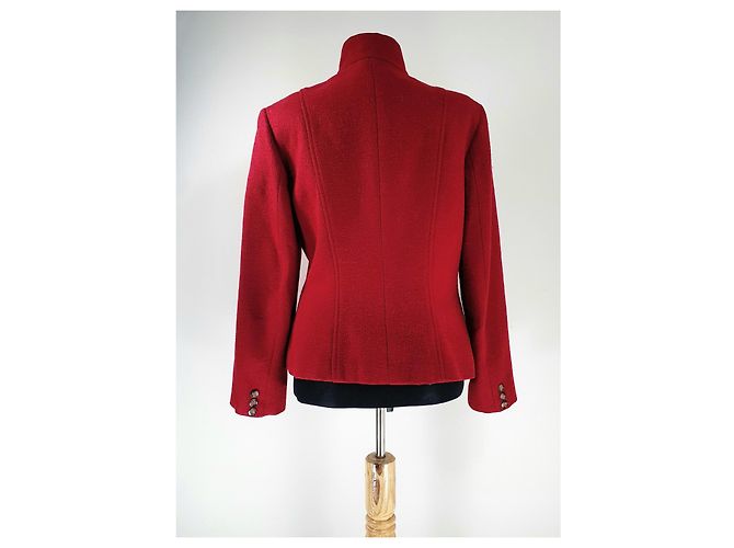 Blazer Weekend Max Mara de lana roja - vista 4