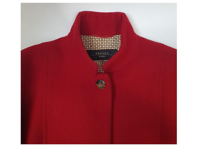 Blazer Weekend Max Mara de lana roja - vista 6