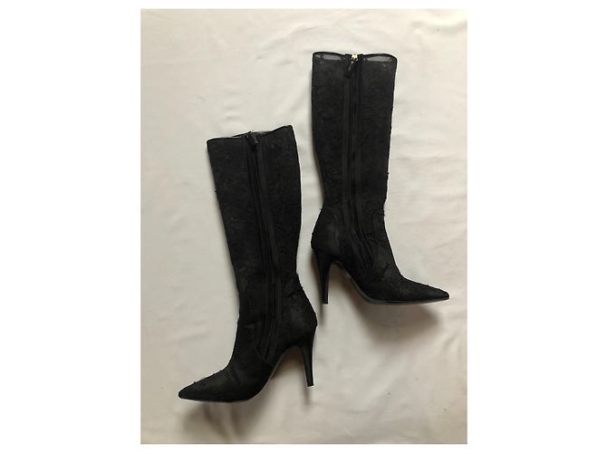 Valentino Garavani Schwarze Stiefel mit hohem Absatz von Valentino - Ansicht 11