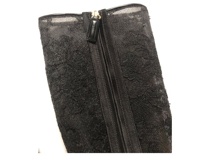 Valentino Garavani Schwarze Stiefel mit hohem Absatz von Valentino - Ansicht 14