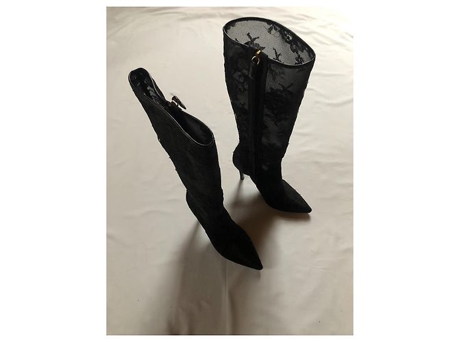 Valentino Garavani Schwarze Stiefel mit hohem Absatz von Valentino - Ansicht 3