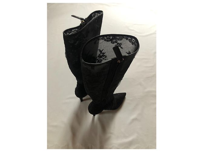 Valentino Garavani Schwarze Stiefel mit hohem Absatz von Valentino - Ansicht 8
