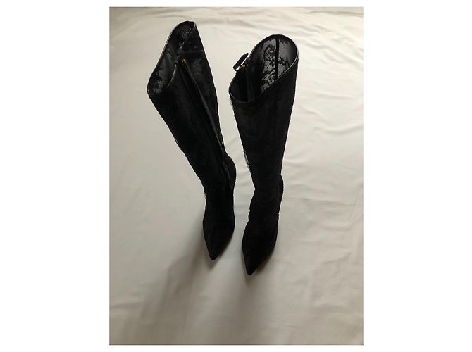 Valentino Garavani Schwarze Stiefel mit hohem Absatz von Valentino - Ansicht 9
