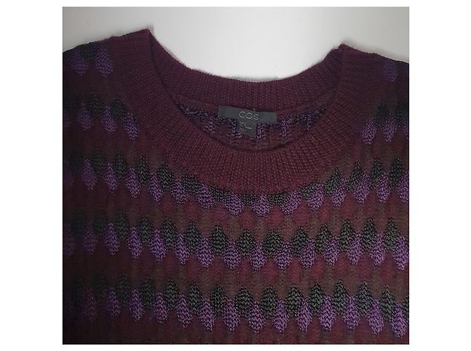 Maglia Cos Viola in Lana e Viscosa Porpora Viola scuro - vista 4
