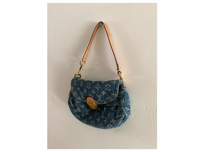 Louis Vuitton , Denim mini plissettato con monogramma Blu scuro - vista 2