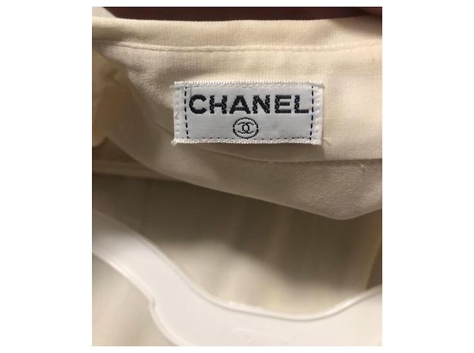 Top de seda Chanel Beige - vista 5