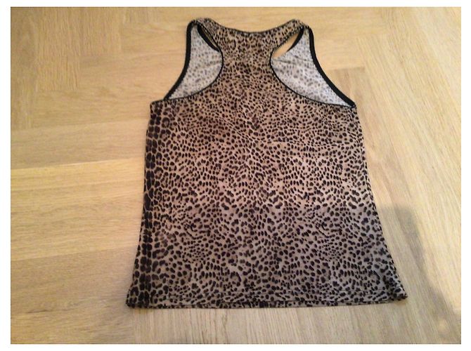 Top Roberto Cavalli Estampado Pantera Marrón Negro Castaño - vista 2