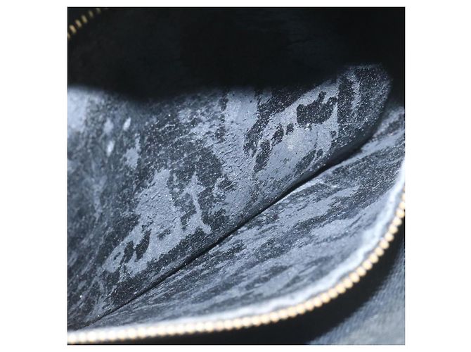 LOUIS VUITTON Pochette Epi Sellier Dragonne Nera M52612 LV Auth rz025 Nero - vista 11