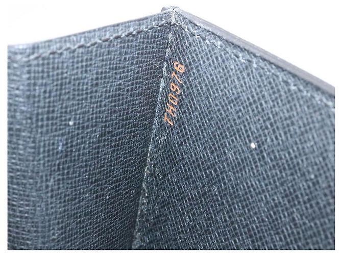LOUIS VUITTON Pochette Epi Sellier Dragonne Nera M52612 LV Auth rz025 Nero - vista 12