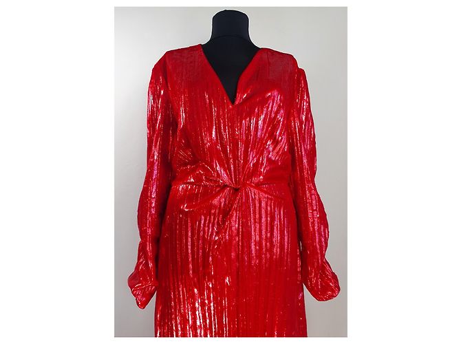 Rotes Polyester Kleid von Diane Von Furstenberg - Ansicht 2