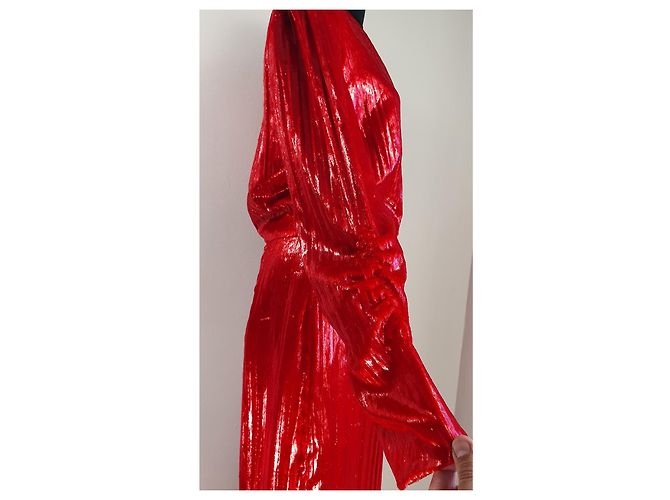 Rotes Polyester Kleid von Diane Von Furstenberg - Ansicht 4