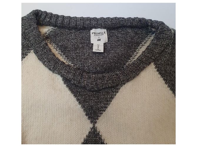 Pringle Of Scotland x H&M Pullover mit Rautenmuster Mehrfarben - Ansicht 4