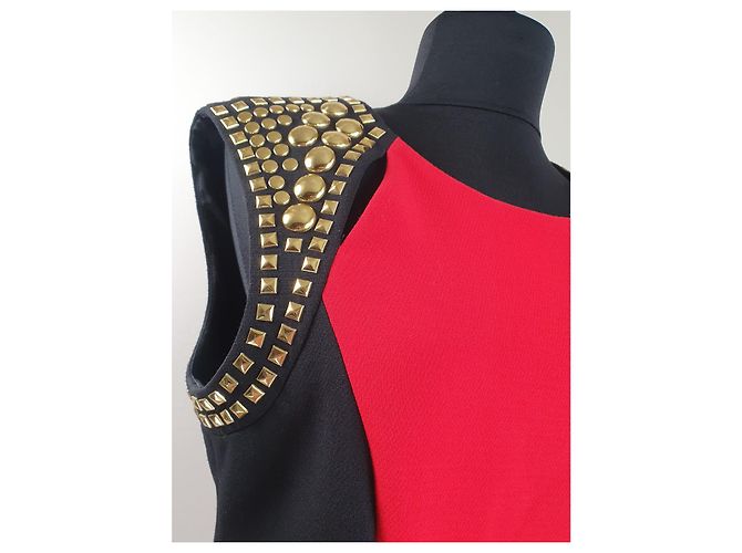Kleid Michael Kors Rot Schwarz - Ansicht 3