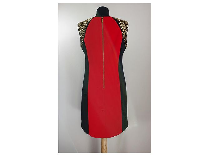 Kleid Michael Kors Rot Schwarz - Ansicht 5
