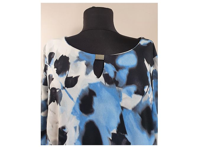 Top Calvin Klein Blu Multicolore Poliestere - vista 3