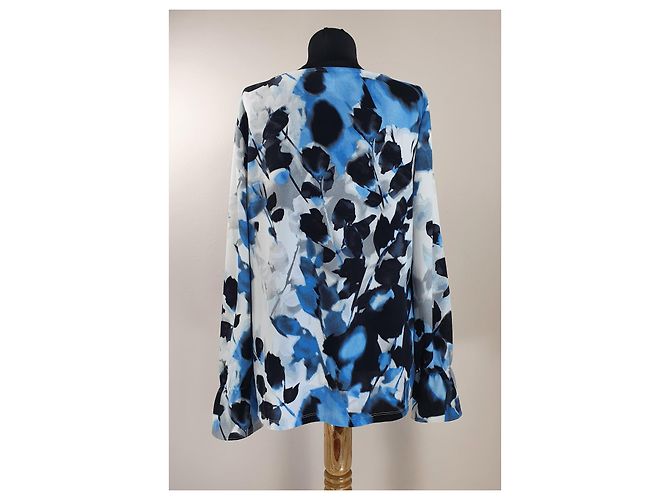 Top Calvin Klein Blu Multicolore Poliestere - vista 4
