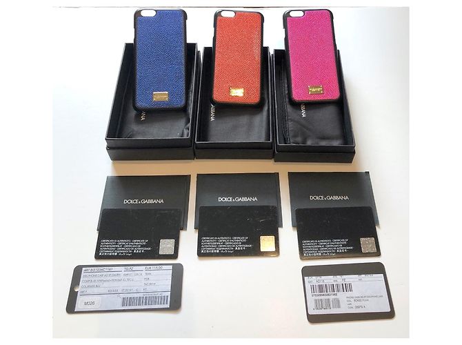 Dolce & Gabbana Custodia per telefono Dolce e Gabbana Rosa Rosso Blu Multicolore Fuschia - vista 3