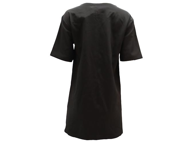 Abito chemisier con borchie Moschino in viscosa nera Nero - vista 2