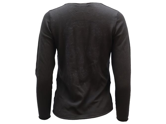 Zadig & Voltaire Totenkopfpullover Aus Schwarzer Merinowolle - Ansicht 2