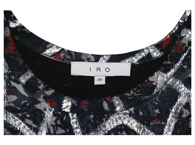 Abito Iro Aliza in Seta Multicolor Stampa python - vista 7