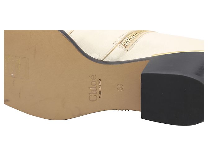 Botines Chloé Susanna 30 en Cuero Beige - vista 3
