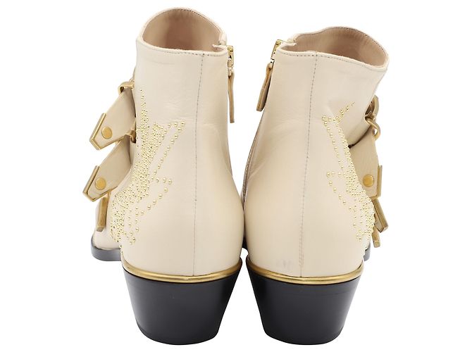 Botines Chloé Susanna 30 en Cuero Beige - vista 5