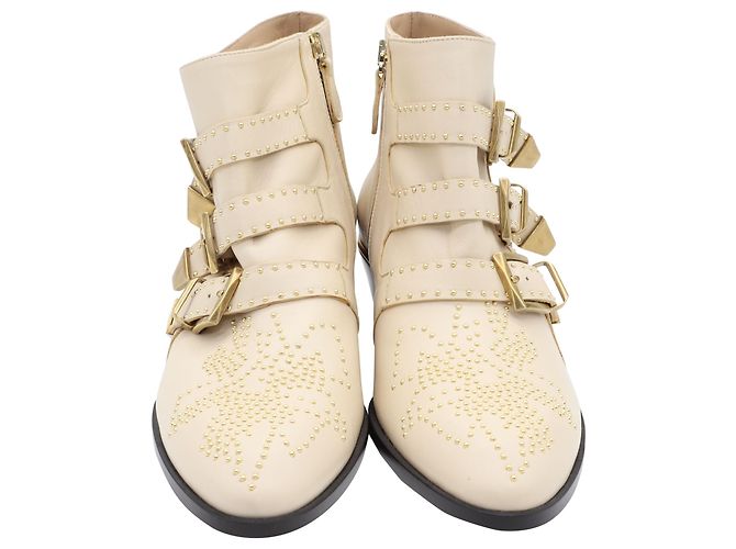 Botines Chloé Susanna 30 en Cuero Beige - vista 6