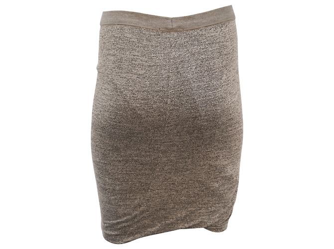 Falda elástica en rayón gris de T by Alexander Wang - vista 2