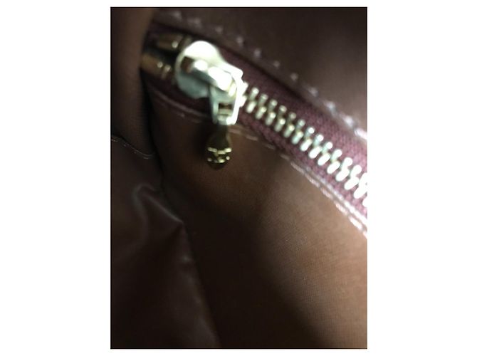 Louis Vuitton Mäppchen Dunkelbraun Stoff - Ansicht 7