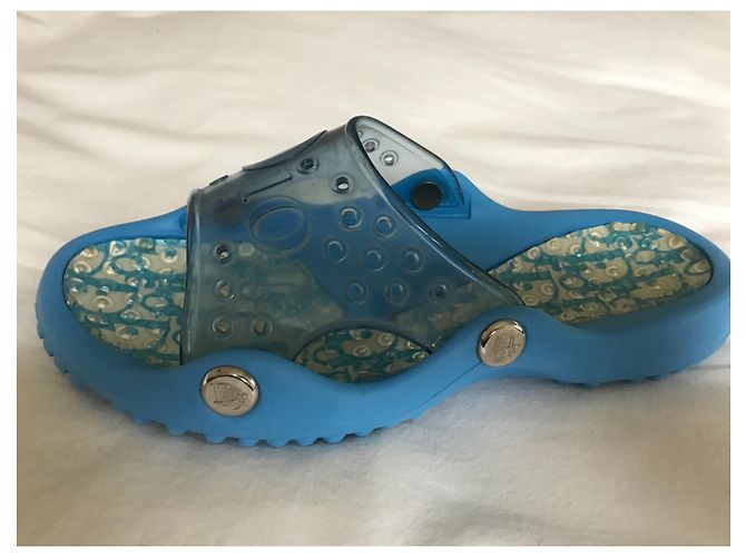 Christian Dior Gummipantoffeln Blau Größe 36 - Ansicht 11