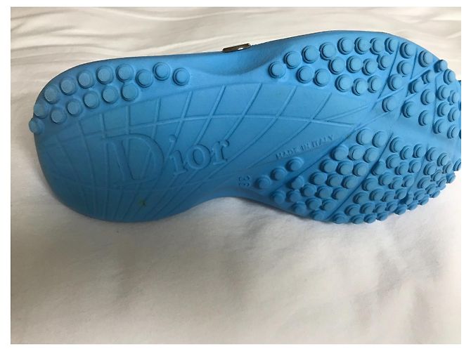 Christian Dior Gummipantoffeln Blau Größe 36 - Ansicht 3