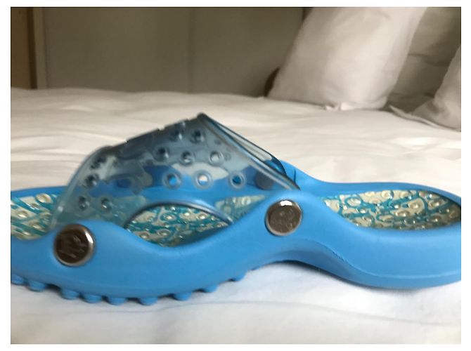Christian Dior Gummipantoffeln Blau Größe 36 - Ansicht 5