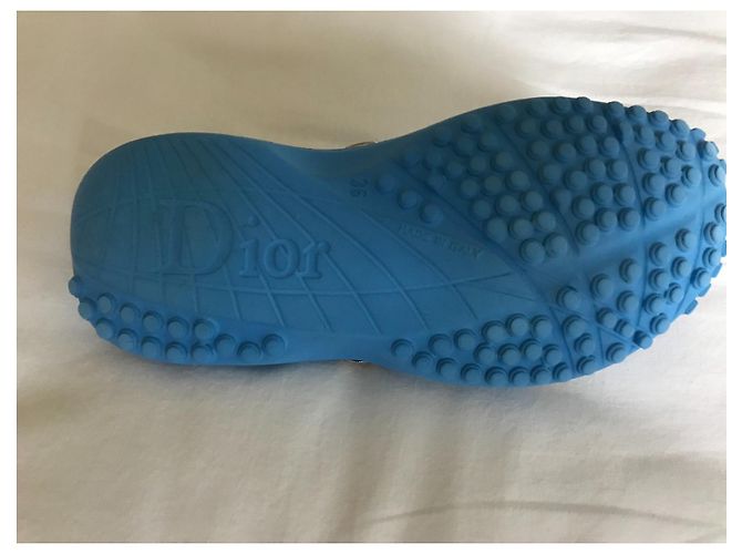 Christian Dior Gummipantoffeln Blau Größe 36 - Ansicht 8