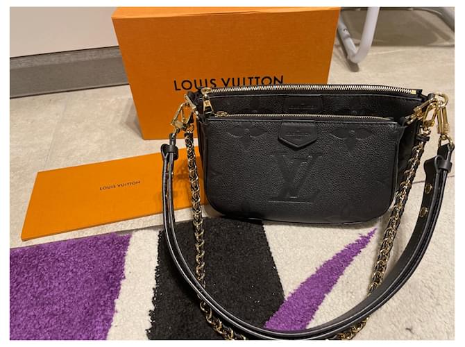 Multi Pochette Louis Vuitton Stampa multi sacchetto Nero - vista 2
