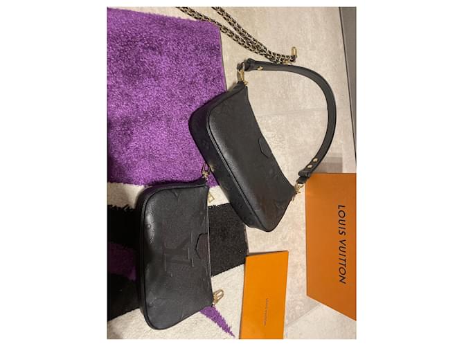 Multi Pochette Louis Vuitton Stampa multi sacchetto Nero - vista 4