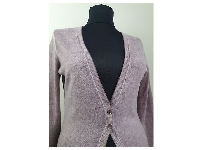 Autre Marque FFC Strickjacke Rose Kaschmir und Wolle Größe M Pink - Ansicht 2