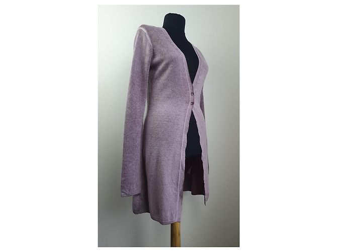 Autre Marque FFC Strickjacke Rose Kaschmir und Wolle Größe M Pink - Ansicht 3