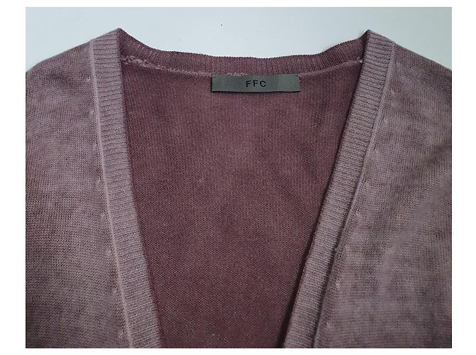 Autre Marque FFC Strickjacke Rose Kaschmir und Wolle Größe M Pink - Ansicht 6