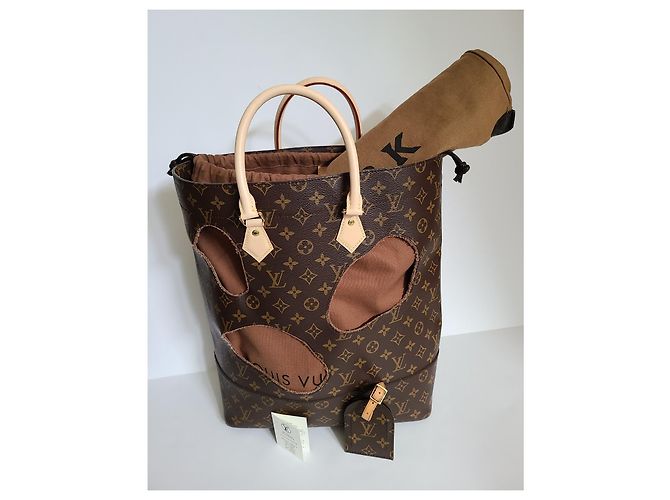 Borsa Louis Vuitton Monogram Plat Rei Kawakubo Marrone - vista 2