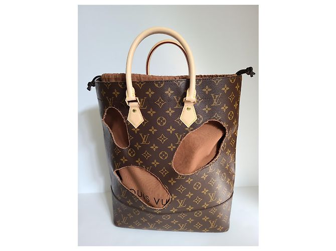 Borsa Louis Vuitton Monogram Plat Rei Kawakubo Marrone - vista 3