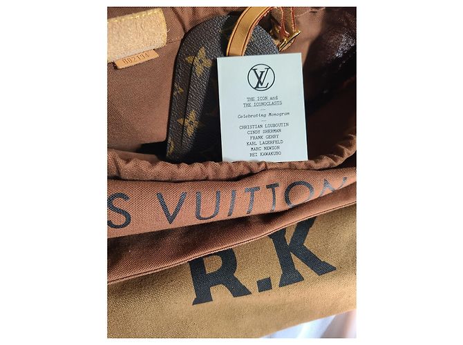Borsa Louis Vuitton Monogram Plat Rei Kawakubo Marrone - vista 4