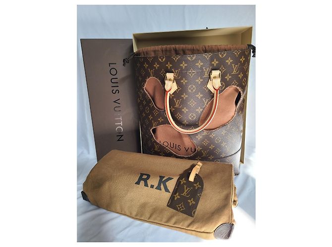 Borsa Louis Vuitton Monogram Plat Rei Kawakubo Marrone - vista 6