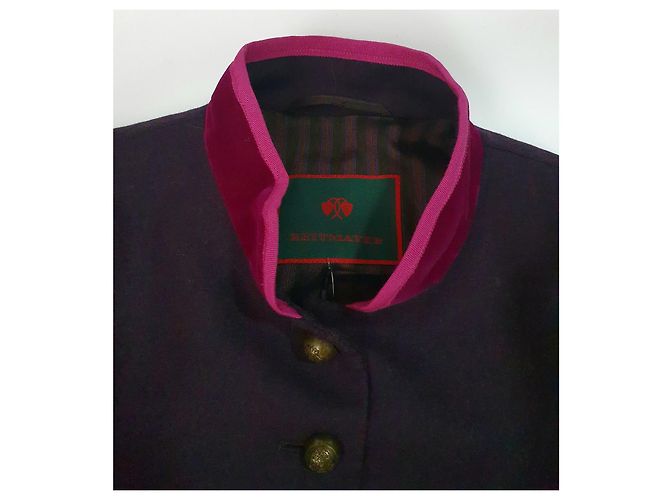 Autre Marque Blazer Reitmayer en laine violet foncé - vue 7
