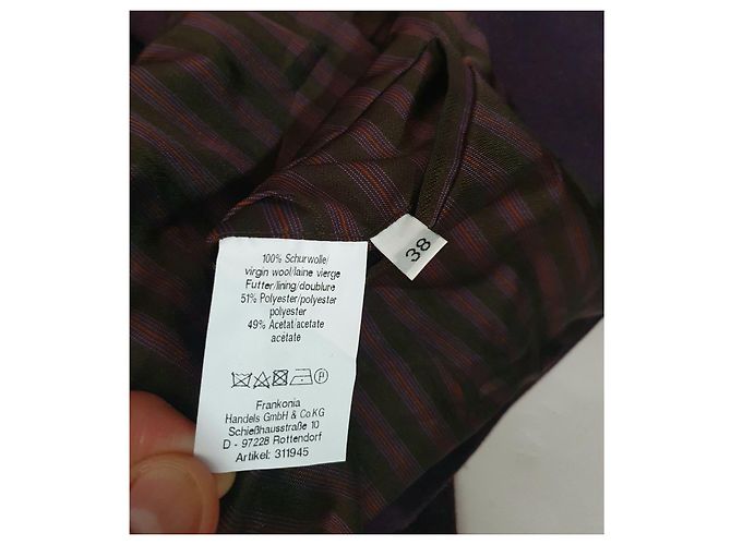 Autre Marque Blazer Reitmayer en laine violet foncé - vue 8