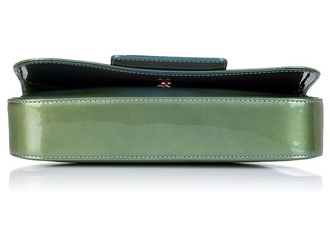 Bolso de mano Louis Vuitton Green Sobe de charol Verde Verde oscuro - vista 4