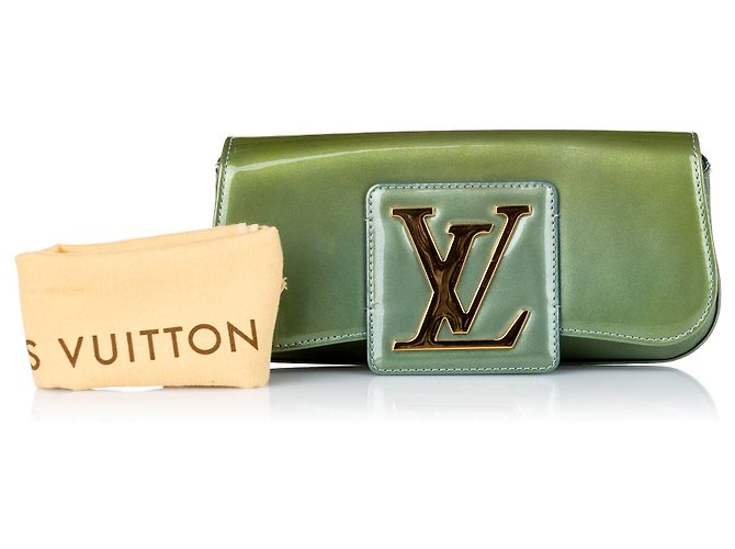 Bolso de mano Louis Vuitton Green Sobe de charol Verde Verde oscuro - vista 7