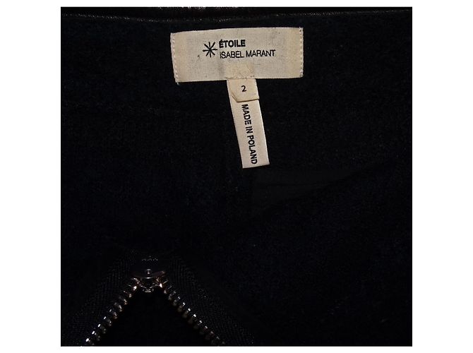 Isabel Marant Etoile ISABEL MARANT ÉTOILE MINI FALDA DE PIEL DE CORDERO Verde oliva - vista 3