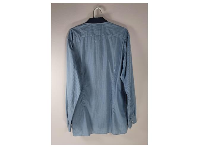 Camicia Lanvin in cotone a quadretti blu - vista 2